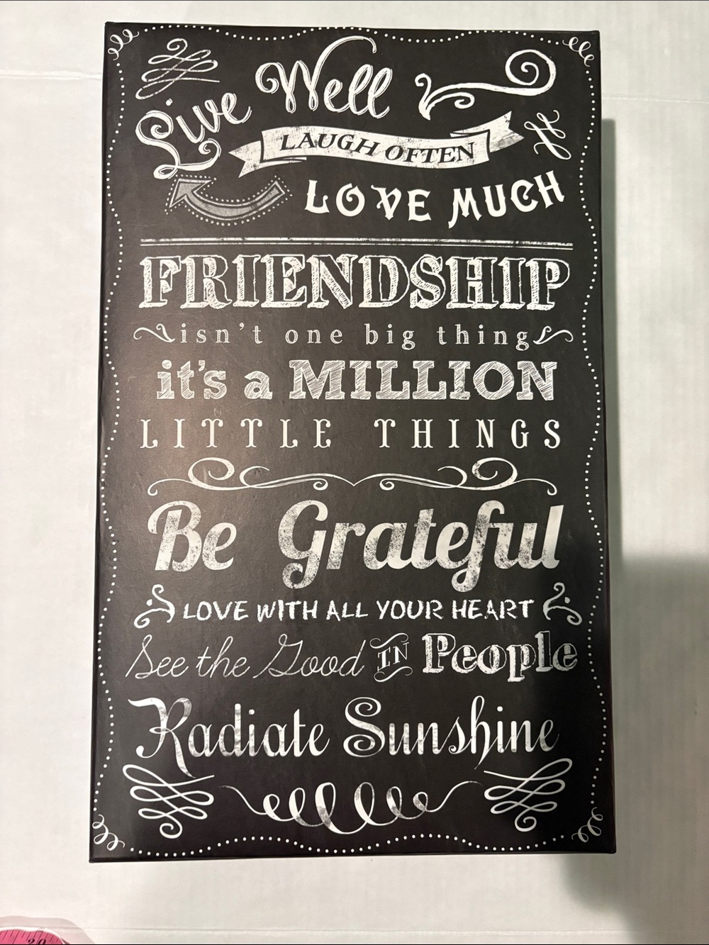 Chalkboard Style 'Be Grateful' storage box